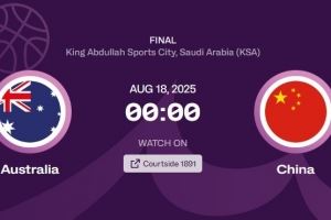 亚洲杯上只有中国男篮做到过至少3连冠 澳大利亚今天冲击这一记录